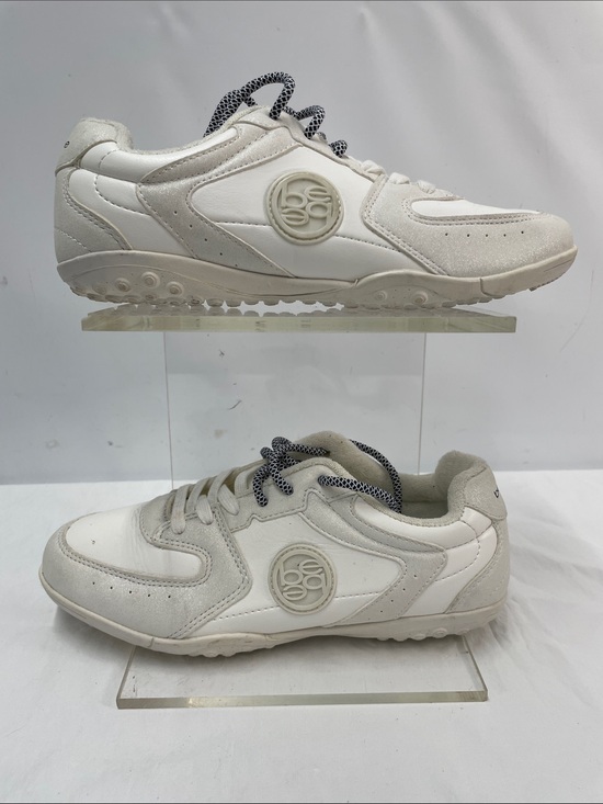 bebe Shoes - BEBE WHITE GLITTER SNEAKERS FTL-07-110